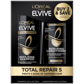 L'Oreal Paris Elvive Total Repair 5 Repairing Shampoo and Conditioner Set