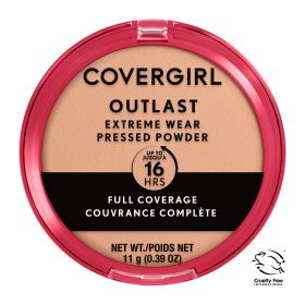 COVERGIRL Outlast Extreme Wear Pressed Powder, Face Powder, Natural, 0.38 Fl Oz , Full Coverage