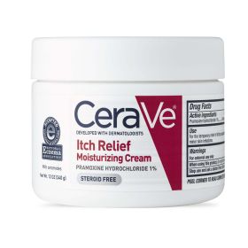 CeraVe Itch Relief Moisturizing Cream for Dry Skin, 12.0 OZ