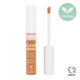 COVERGIRL Clean Fresh Hydrating Concealer, 400 Rich, 0.23 oz, Lightweight, Vegan Formula, Concealer Makeup, Full Coverage Concealer