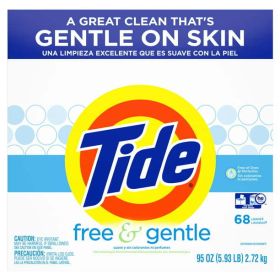 Tide Free and Gentle 68 Loads Powder Laundry Detergent;  95 oz