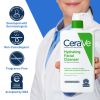 CeraVe Hydrating Facial Cleanser, Daily Face Wash for Normal to Dry Skin, 16 fl oz & 3 fl oz.