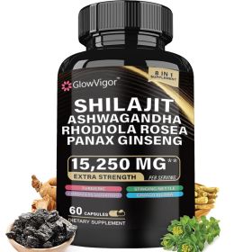 9000 Panax Ginseng 1500MG Ashwagandha 2000MG Rhodiola Rosea 1000MG, Turmeric 500MG, Gingko Biloba 500MG, Stinging Nettle 250MG, Cordyceps Mushroom 500 (particle: 60 particle)