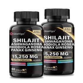 9000 Panax Ginseng 1500MG Ashwagandha 2000MG Rhodiola Rosea 1000MG, Turmeric 500MG, Gingko Biloba 500MG, Stinging Nettle 250MG, Cordyceps Mushroom 500 (particle: Two bottles)